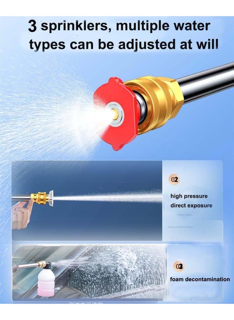 غسالة ضغط مياه لاسلكية 30 بار – بطارية 48 فولت قابلة للشحن – مسدس رش عالي الضغط لتنظيف السيارات والمنزل – منتج أصلي - Image 4